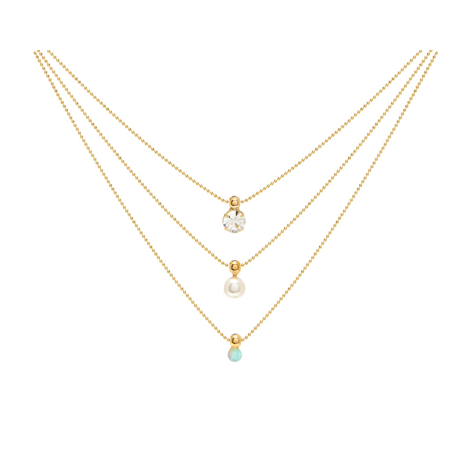 Lionette Capri 3 Strand Necklace